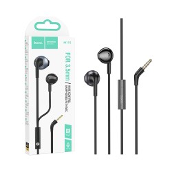 Hoco Wired Earphones M115 Sagacious with Microphone 3.5MM 1.2m Black